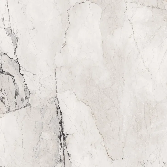 Camouflage White Marble Effect Italian Large Honed Porcelain Tile 120x120cm