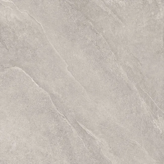 Alpen Grey Slate Effect Matt Italian Porcelain Tile 60x60cm