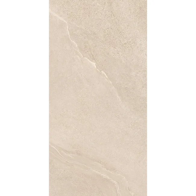 Alpen Beige Slate Effect Matt Italian Porcelain Tile 60x30cm
