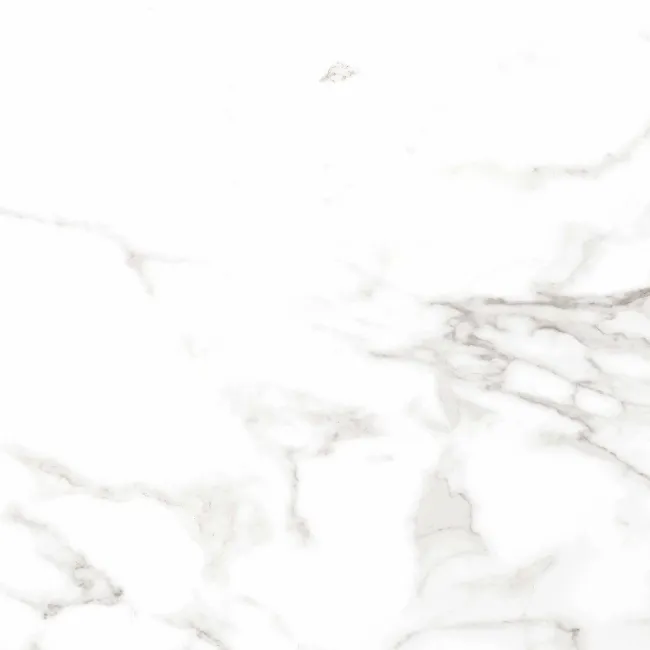 Carrara White Marble Effect Matt Ceramic Tile 45x45cm