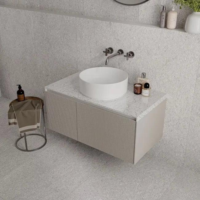 Everest Grey Marble Effect Matt Porcelain Tile 120x60cm