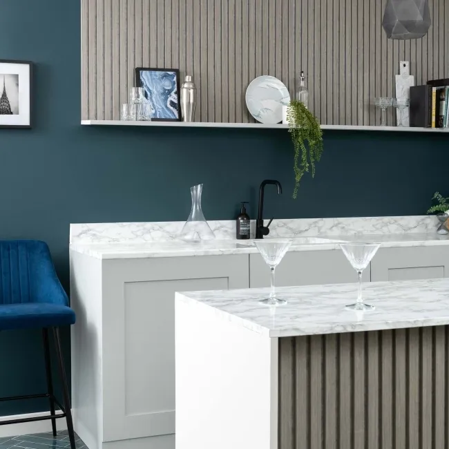 Trepanel® Ash on Grey Felt Acoustic Wood Wall Panels