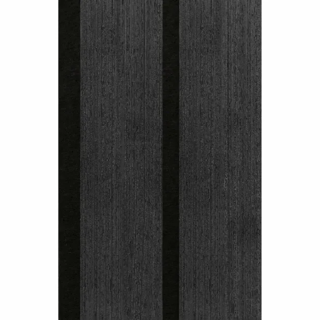Trepanel® Noir Black Wide Slat Acoustic Wood Wall Panels