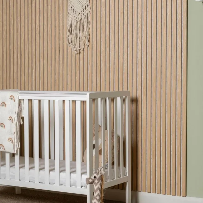 Trepanel® Oak on Grey Felt Acoustic Wood Wall Panels