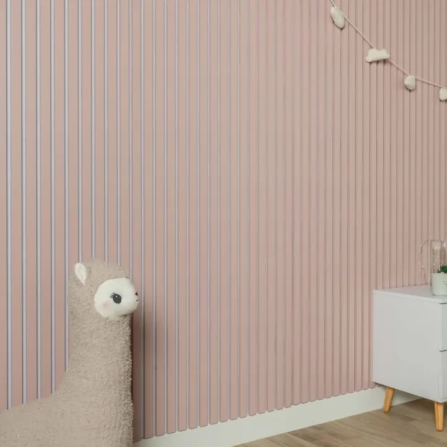 Trepanel Design® Pastel Pink on White Felt Acoustic Wall Panels