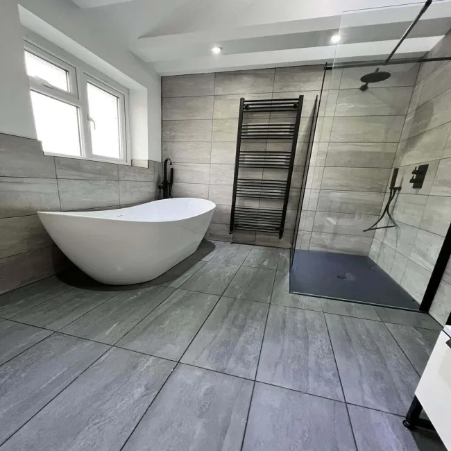 Cliff Grafite Slate Effect Porcelain Tile 60x30cm