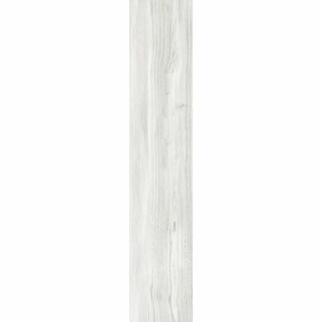 Volte White Wood Effect Matt Porcelain Tile 120x23cm