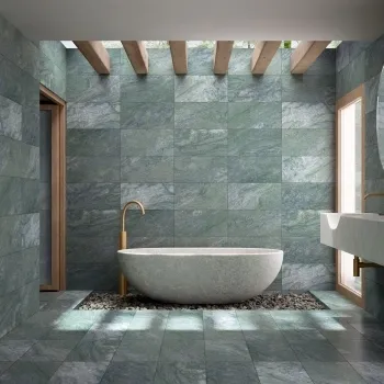 Sagano Ocean Blue Stone Effect Anti Slip Porcelain Tile 61.3x30.3cm