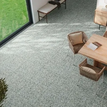 Nadine Green Terrazzo Matt Porcelain Tile 60x60cm