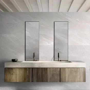 Alchemy Pearl Textured Decor Slate Effect Matt Ceramic Wall Tile 100x33.3cm