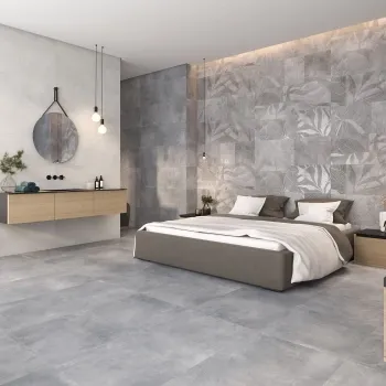 City Dark Grey Concrete Effect Large Anti Slip Porcelain Tile 120x60cm