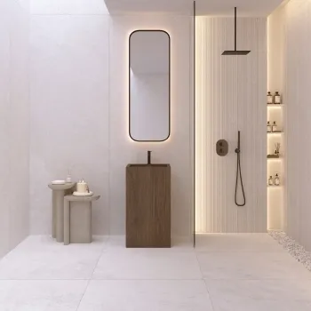 Piemonte Cloud Stone Effect Structured Decor Large Porcelain Slab 275x100cm