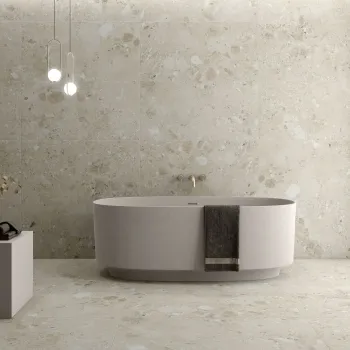 Ura Natural Terrazzo Effect Large Matt Porcelain Tile 120x60cm