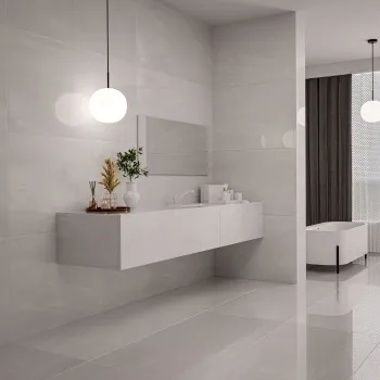 Prescious Grey Onyx Marble Effect Large Polished Porcelain Tile 120x60cm