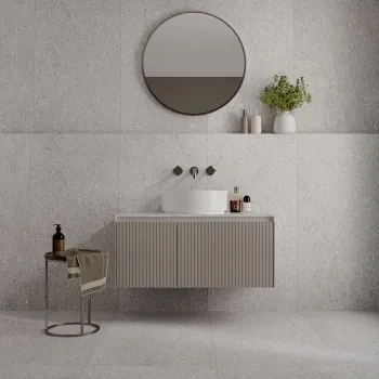 Everest Grey Marble Effect Matt Porcelain Tile 120x60cm