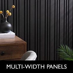 Multi-Width Slat Wall Panels