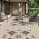 Bellevue Star Decor Ivory Stone Effect Matt Porcelain Outdoor Paving Tile 59.2x59.2cm