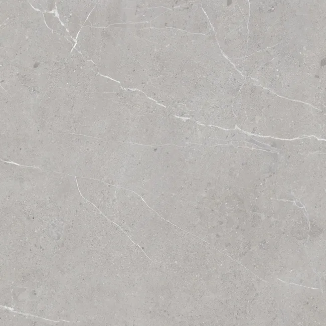 Unika Grey Stone Effect Large Matt Porcelain Tile 100x100cm