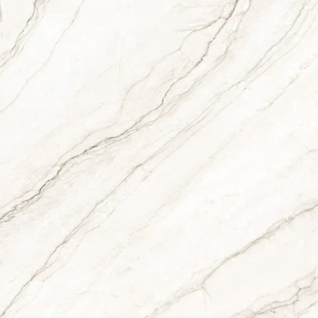Barrow White Marble Effect Large Matt Porcelain Tile 120x120cm