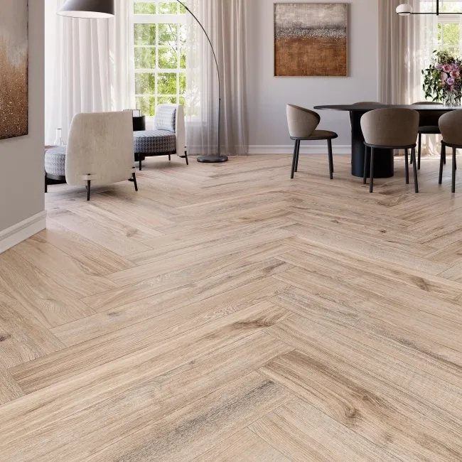 Dakaris Natural Oak Wood Effect Matt Porcelain Tile 120x20cm