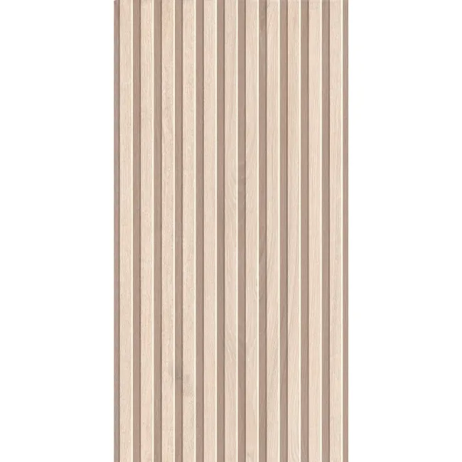 Dakaris Light Oak Slatted Wood Effect Large Matt Porcelain Tile 120x60cm