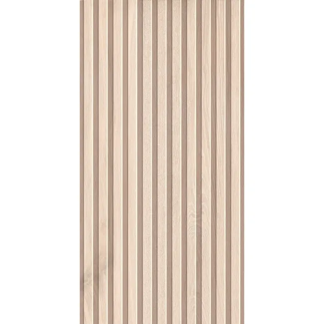 Dakaris Light Oak Slatted Wood Effect Large Matt Porcelain Tile 120x60cm