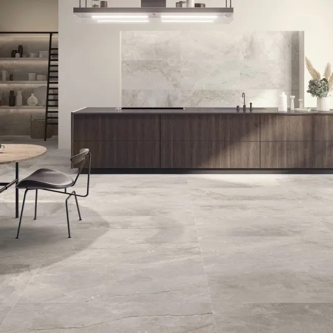 Toscana Greige Stone Effect Large Matt Porcelain Tile 120x60cm