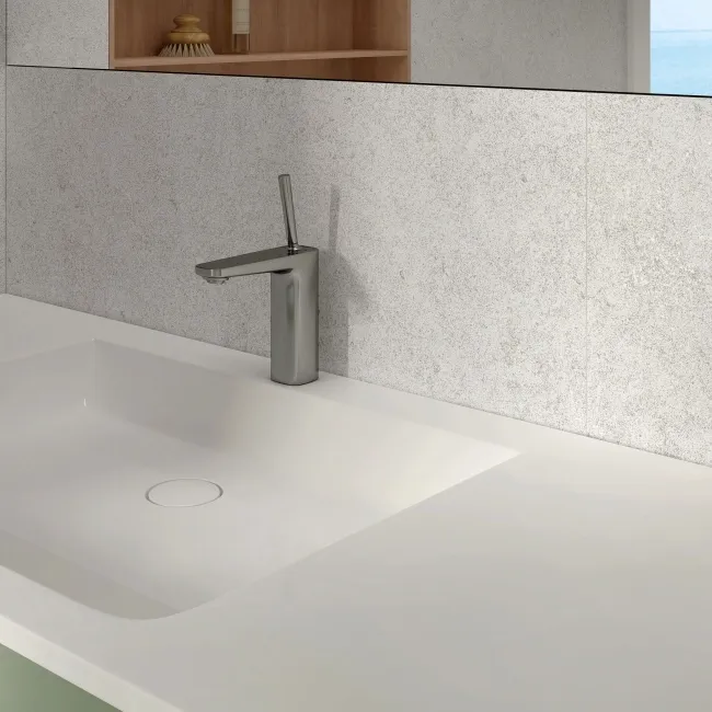 Cluny White Stone Effect Large Matt Porcelain Slab 275x100cm