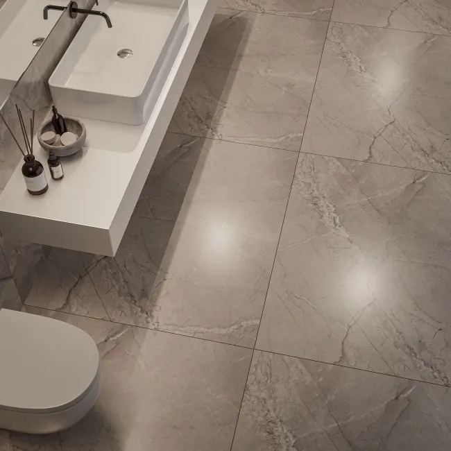 The Rock Fior Di Bosco Marble Effect Italian Large Matt Porcelain Tile 120x120cm