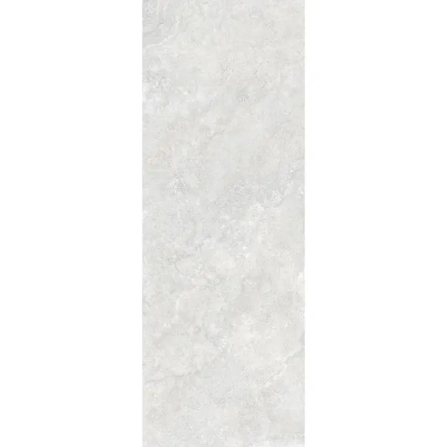 Linen White Travertine Effect Large Matt Porcelain Slab 275x100cm
