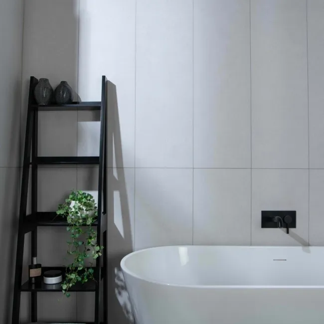 Cluny White Stone Effect Matt Ceramic Wall Tile 100x33.3cm