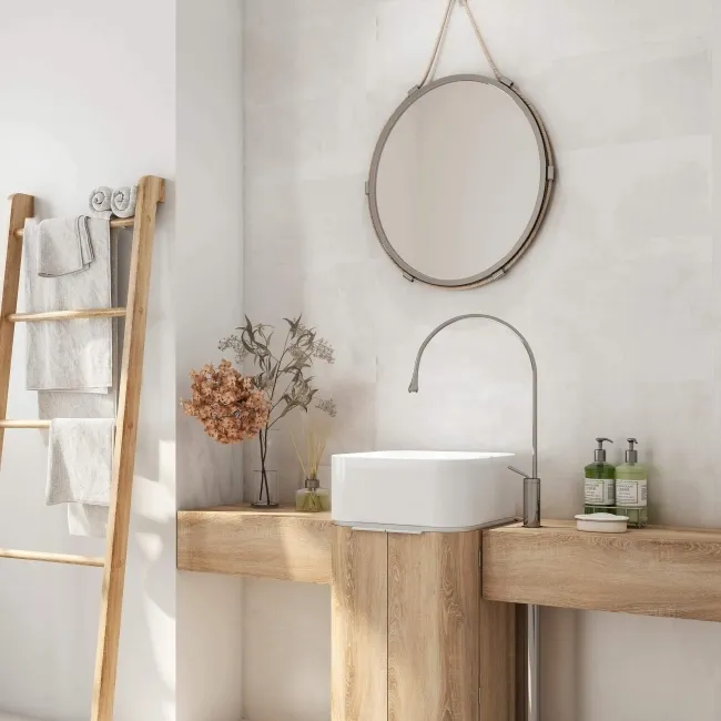 City Light Grey Concrete Effect Matt Porcelain Tile 60x30cm