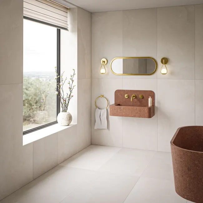 Prescious Sand Onyx Marble Effect Large Matt Porcelain Tile 120x60cm