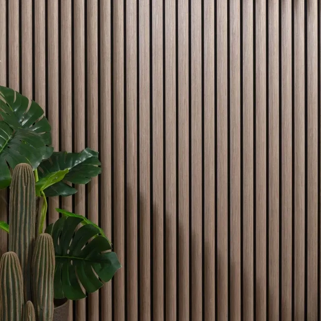 Trepanel Design® Smoked Oak Curve Acoustic Wood Wall Panels