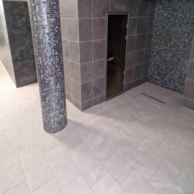 Colorado Grey Slate Effect Anti Slip Porcelain Tile 75x37cm