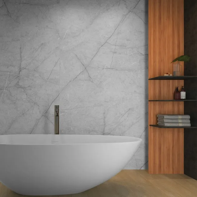 TrueTouch Roma Grey Marble Effect Composite Wall Panels