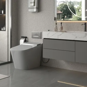 TrueTouch Grey Terrazzo Effect Composite Wall Panels