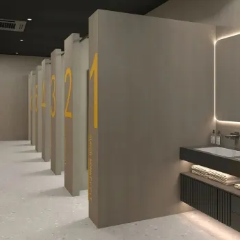 TrueTouch Grey Wood Effect Anti-Bacterial Composite Wall Panels