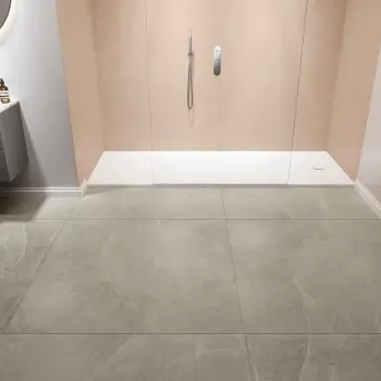 Azuma Rock Grey Stone Effect Italian Large Matt Porcelain Tile 120x120cm