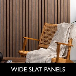 Wide Slat Wall Panels