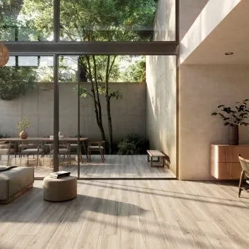 Taos Taupe Large Wood Effect Anti-Slip Matt Porcelain Tile 151x24cm