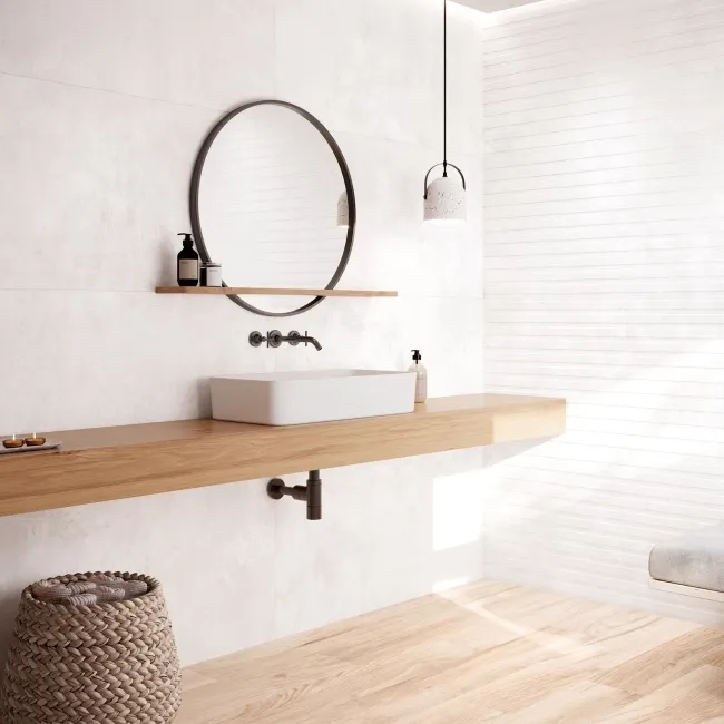 Clapton White Large Matt Porcelain Tile 120x60cm