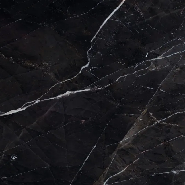 Sublime Black Marble Effect Matt Porcelain Tiles 100x100cm