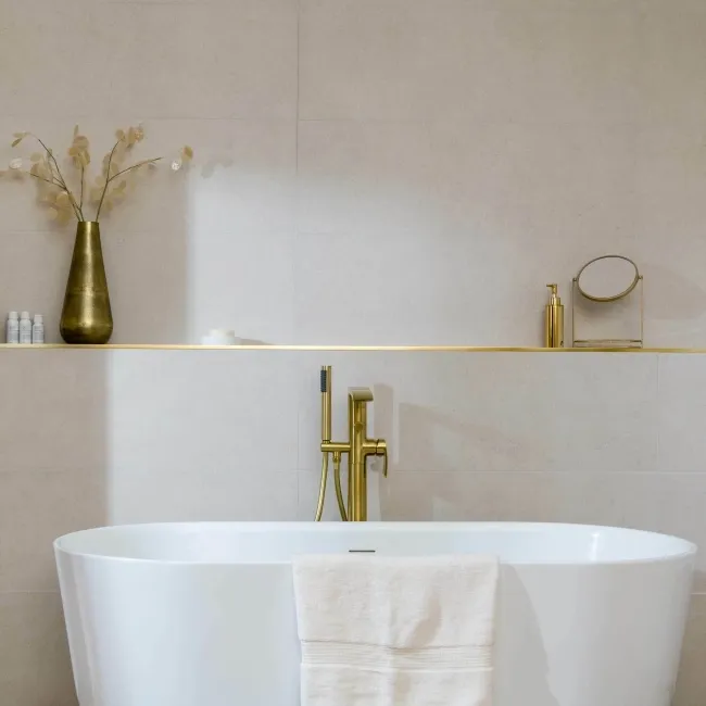 Cluny Sand Stone Effect Matt Ceramic Wall Tile 100x33.3cm