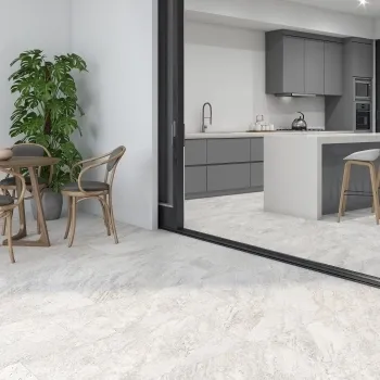 Quartz Stone Effect White Anti Slip PorcelaIn Tile 75x37cm