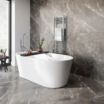 Collemandina Black Marble Effect Italian Large Honed Porcelain Tile 120x60cm