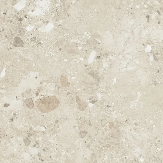 Ura Natural Terrazzo Effect Large Matt Porcelain Tile 120x120cm