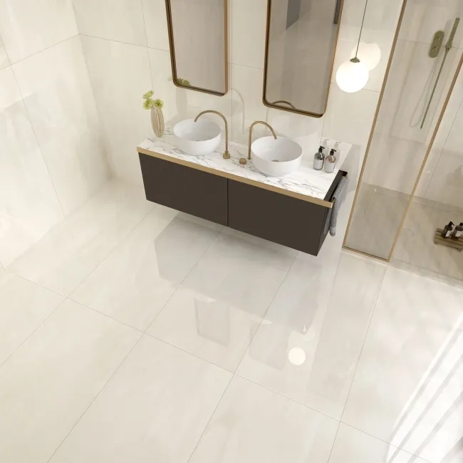 Prescious Sand Onyx Marble Effect Large Polished Porcelain Tile 120x60cm