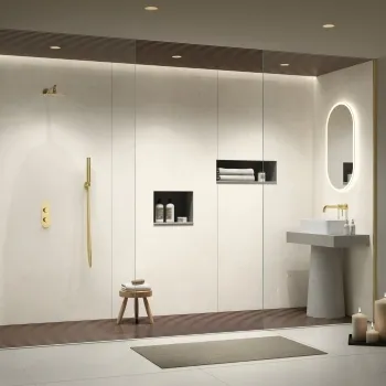 Retina White Concrete Effect Matt Italian Large Porcelain Slab 278x120cm