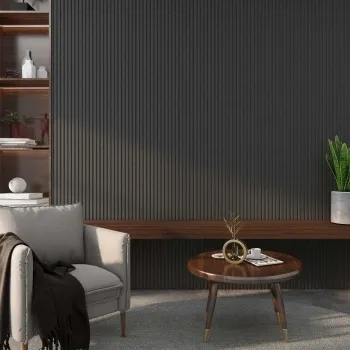 Trepanel® Noir Black Acoustic Wood Wall Panels